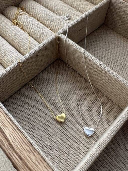 925 Sterling Silver Mini Heart Pendant Chain