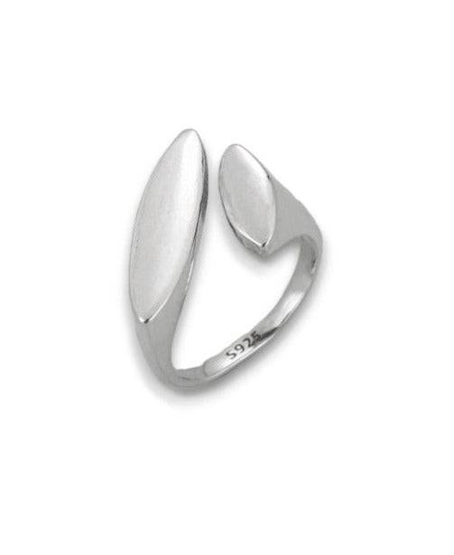 925 Sterling Silver Water Drop Band Ring