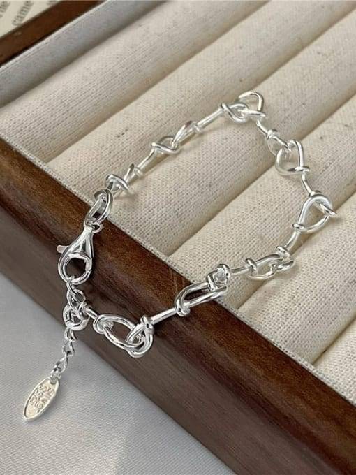 Chained Classic Silver Bracelet